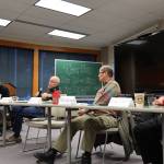 David Noon, Ron Carver, Mike Wong and John Kent sit together for a roundtable discussion at the University of Southeast Alaska Saturday afternoon to talk about their personal experiences with the war in Vietnam and the traumas and lasting impacts it had on their lives. (Clarise Larson / Juneau Empire)