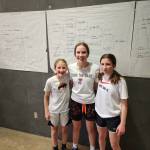 This photo shows 3v3 Pre-Season Tournament division-winning team, Lucky Ladies, featuring Blythe Lockhart, June Froxel and Bergen Erickson. (Courtesy Photo)