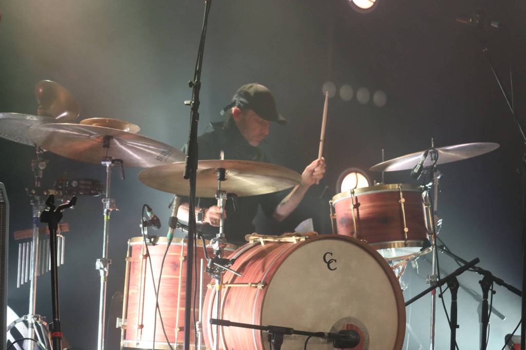 Jeremiah Green, seen here on Monday, Nov. 21, is one of the original members for Washington-based Modest Mouse, which formed in 1993. Modest Mouse is currently touring in support of their 97 breakthrough album The Lonesome Crowded West. (Jonson Kuhn / Juneau Empire)