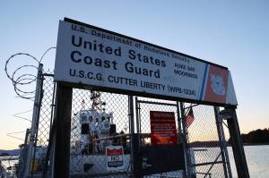 Clarise Larson / Juneau Empire 
The U.S. Coast Guard Sector Juneau in Auke Bay is the preferred home port for a private icebreaker that may be purchased by the federal government to help patrol Alaskas Arctic waters, according to U.S. Sen. Dan Sullivan. Among the reasons Juneau is preferred over other state ports is the harbor is currently capable of accommodating the vessel and is adjacent to land where necessary supporting infrastructure could be built.