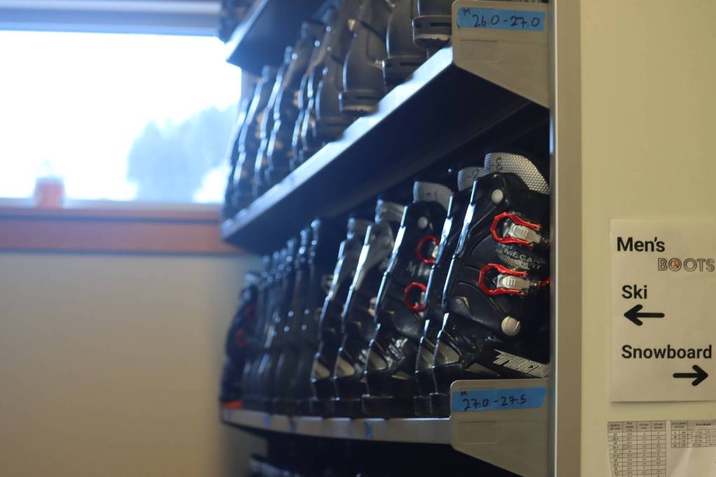 Though Eaglecrest is still hoping to fill some additional positions for the season, the rental shop was all systems go in time for the ski areas opening day on Saturday. (Jonson Kuhn / Juneau Empire)