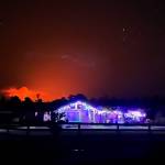 Kurtistown neighborhood in Big Island Hawaii, Holiday Lights, 2022 November, Mauna Loa eruption. Near authors neighborhood. (Yéilk Vivian Mork / For the Capital City Weekly)