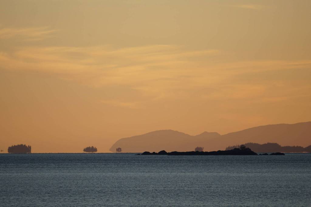 The author was able to look at his new watch and see exactly what time the sun set so he could get to a location to photograph it. (Jeff Lund / For the Juneau Empire)