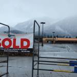 A sold sign hangs outside the property that formerly housed Walmart Thursday after it was announced it has been purchased by U-Haul. (Clarise Larson / Juneau Empire)