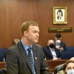 A state court judge is weighing whether to allow a case to proceed to trial that alleges that Rep. David Eastman's ties to the far-right Oath Keepers group disqualifies him from holding office. (Peter Segall / Juneau Empire File)