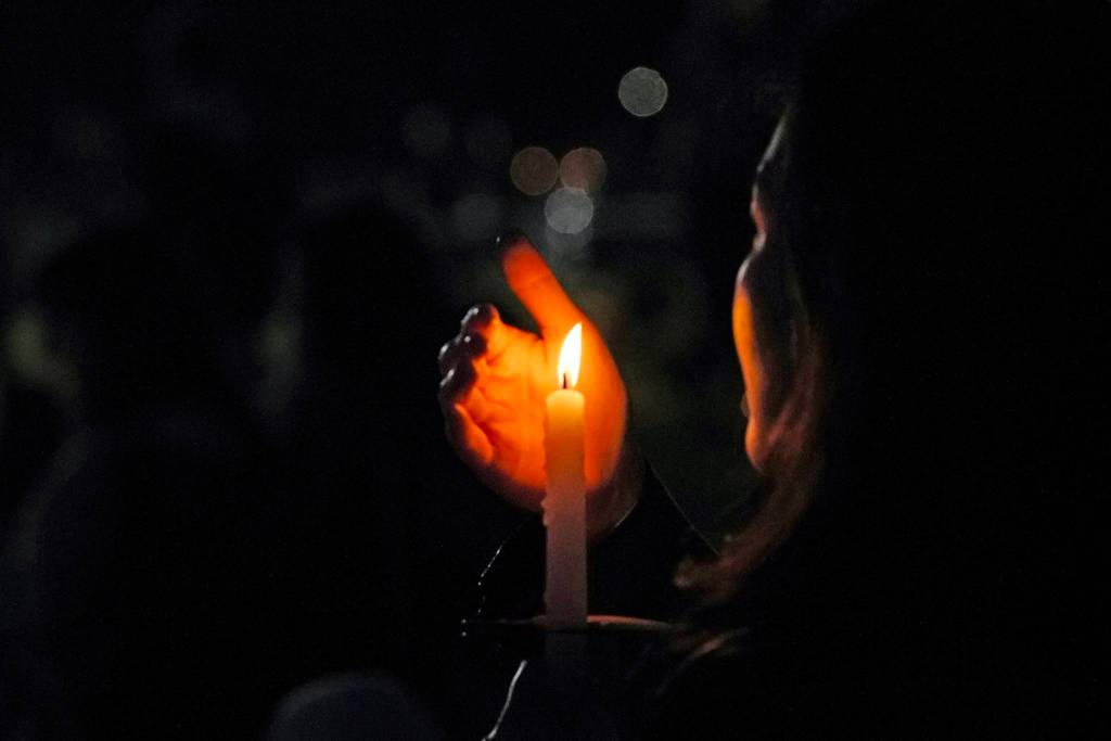 A candle lighting by Juneau and other Alaska residents on the night of the winter solstice in 2020 was initiated by state officials as a show of solidarity during the COVID-19 pandemic, when people were both separated from other community members and experiencing the loss of loved ones. The winter solstice, by tradition a Wiccan/Pagan holiday, also is observed by other people and cultures both spiritual and secular worldwide. (Juneau Empire file photo)