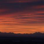 he Alaska Range sits beneath a December sunrise as seen from the UAF campus. (Courtesy Photo / Ned Rozell)