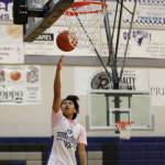 Ben Hohenstatt / Juneau Empire 
Joren Gasga rises for a layup during a recent practice at Thunder Mountain High School. The Falcons will start their season Dec. 21 with a visit from Petersburg.