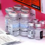 COVID-19 and flu vaccines files are seen at the L.A. Care and Blue Shield of California Promise Health Plans Community Resource Center. There is no shortage of vaccines in Juneau, according to health officials, but cases of respiratory illnesses are up and supplies of certain medication is limited. (AP Photo / Mark J. Terrill)