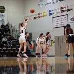 Senior guard Skylar Tuckwood shoots a free throw during Wednesday nights game against Bettye Davis East Anchorage High School during the first night of the Princess Cruises Capital City Classic. (Clarise Larson / Juneau Empire)