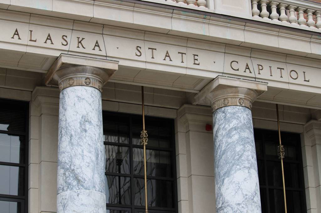 This photo shows the Alaska State Capitol. An Anchorage Democrat facing a legal challenge to her state House win said she had been a resident of Alaska for just over three years when she filed to run for office, testifying Thursday that her social media posts werent always contemporaneous and that a fishing license application for this year tracing her residency to May 2019 was more precise than prior applications. (Ben Hohenstatt / Juneau Empire File)