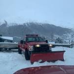 CCFR prepares to perform a rescue on the frozen ice on Saturday after receiving a report of a man slipping and injuring himself roughly half a mile from the visitors center at the Mendenhall Glacier. (Courtesy Photo / Capital City Fire/Rescue)