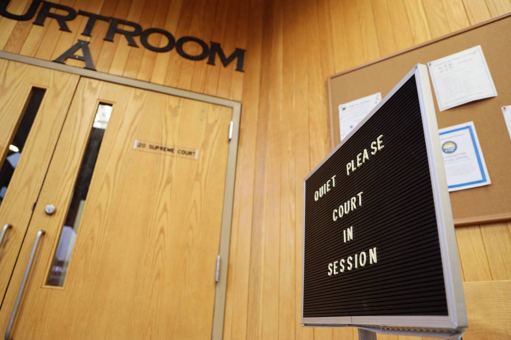 A readiness hearing was held Wednesday afternoon at the Juneau State Courthouse for the man accused of killing a Juneau woman in late September. The suspect declined to participate, automatically waiving his rights to a speedy trial. The next readiness hearing is scheduled for early March, 2023. (Clarise Larson / Juneau Empire)