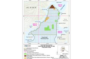 This map from the Bureau of Ocean Energy Management shows the sale area for a recently concluded oil and gas lease sale.
