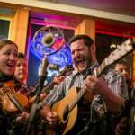 Takin Care of Bluegrass, seen here at Sandbar, consists of Jeremy Kane on banjo, Josh Fortenbery on guitar, Lindsay Clark on violin, James Cheng on bass and Andrew Heist on mandolin. Theyre just one of five acts appearing on this months line up for the return of Gold Street Music concerts. (Courtesy photo / Annie Bartholomew)
