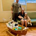 Hannah and Adam Weed with their daughter and newborn son Ethan on Tuesday at Bartlett Regional Hospital. (Courtesy Photo / Bartlett Regional Hospital)