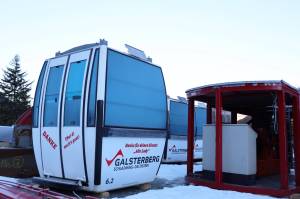 Clarise Larson / Juneau Empire
Pieces of the gondola that the City and Borough of Juneau purchased from Galsterberg Ski Area in Austria sit scattered in the snow outside Eaglecrest Ski Area. At Monday nights Assembly meeting the Assembly approved a deal in which Goldbelt Inc. would invest $10 million toward the installation and construction of the gondola project.