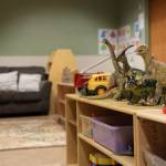 Clarise Larson / Juneau Empire 
Toys sit stagnant on a desk and will remain so after the temporary closure of downtown Gold Creek Child Development Center in mid-January, and another closure shortly followed, leaving dozens of families scrambling to find child care. Now, providers are speaking out about the dire situation the industry finds itself in and what needs to be done to fix it.