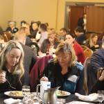 Mark Sabbatini / Juneau Empire 
Members of the Alaska Chamber of Commerce eat a Filipino lunch during the Juneau Chambers weekly luncheon Thursday at the Baranof Hotel prior to Gov. Mike Dunleavy appearance as the weeks featured speaker.