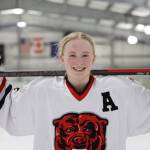 Anna Dale, a senior and the Juneau-Douglas High School: Yadaa.at Kalé Crimson Bears Varsity hockey teams assistant captain, goes above and beyond on and off the ice. Dale talked with the Empire about her love for the game and how hockey will continue to play a role in her future after high school. (Clarise Larson / Juneau Empire) Clarise Larson / Juneau Empire)
