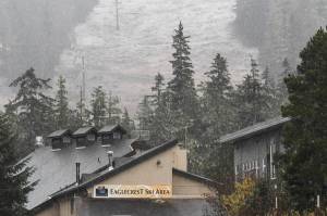 Eaglecrest Ski Patrol received a report of an avalanche in closed terrain in the East Bowl Chutes at 10:10 a.m. Thursday. (Michael Penn | Juneau Empire File)