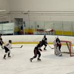 The Crimson Bears took home second place at the 2023 Alaska DII Hockey State Championships over the weekend to round off another successful season. (Courtesy / Judy Campbell)