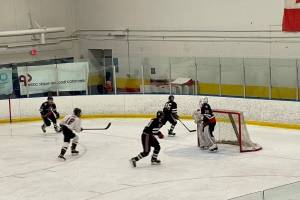 The Crimson Bears took home second place at the 2023 Alaska DII Hockey State Championships over the weekend to round off another successful season. (Courtesy / Judy Campbell)