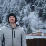 Mark Rainery poses for photo in downtown Juneau to help celebrate the recent showing of his collaborative DIY snowboarding film, The Outliers, which premiered at the Hangar Ballroom on Feb. 11. (Jonson Kuhn / Juneau Empire)