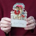 This image shows a Valentines Day card from 1917, given to Louise Wirt by Fred Roth when he was in the fourth grade. The couple married years later and the card remained near Louises bedside until her death at 91. (Nancy Roth via AP)