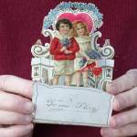 This image shows a Valentines Day card from 1917, given to Louise Wirt by Fred Roth when he was in the fourth grade. The couple married years later and the card remained near Louises bedside until her death at 91. (Nancy Roth via AP)