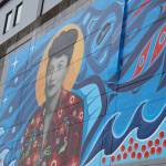 This photo shows the Elizabeth Peratrovich mural at the Downtown Public Library and Marine Parking Garage.. This Thursday, Feb. 16, the state will observes Elizabeth Peratrovich Day to recognize and honor her for her contributions to anti-discrimination in the state. (Clarise Larson / Juneau Empire)