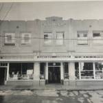 Gunnar Blomgrens Sanitary Grocery on Front Street shortly after the second floor addition was opened in 1931. The single story concrete structure was first built in 1924. (Courtesy Photo /Gunnar Blomgren Family Collection)