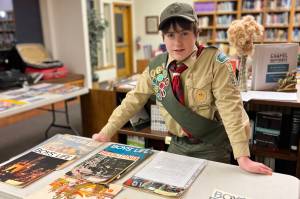 Max Webster explains the history of Boys Life magazine. (Courtesy Photos / Matt Dobson)