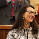 U.S. Rep. Mary Peltola addresses a joint session of the Alaska State Legislature at the Alaska State Capitol on Friday. It was the first speech to the Legislature by Alaskas lone U.S. House member since her predecessor Don Young did so in 1992, declaring in subsequent years it was an unproductive use of time until his death last year. Peltola, who served in the Legislature from 1999 to 2009, noted Young did make regular visits to the state capitol to meet individually and with groups of lawmakers, which she did as well during her visit this week. (Clarise Larson / Juneau Empire)