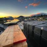 Float house supplies arrive in Wrangell. (Courtesy Photo / Lucy Moline-Robinson)