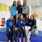 Members of the Glacier Swim Club pose for a group photo in Anchorage during the 2023 Alaska Age Group Champs. (Courtesy Photo / Shireen Taintor)