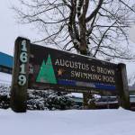The Augustus Brown Pool is planned to close on April 3 of this year and will remain closed until early 2024 to undergo $8 million in renovations. (Clarise Larson / Juneau Empire)