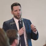 City Finance Director Jeff Rogers speaks to the Juneau Chamber of Commerce in 2019. (Michael Penn / Juneau Empire File)