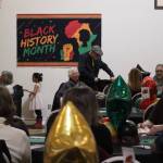 A large crowd gathers to show support for Juneaus Black Awareness Associations Rise event on Saturday at the Juneau Arts and Culture Center. The event was not only a celebration to recognize Black History month, but also to help raise funds for BAAs Black Excellence Scholarship fund. (Jonson Kuhn / Juneau Empire)