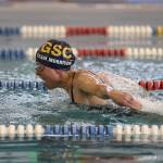 Tracy Morrison with the Glacier Swim Club competes over the weekend for the USMS state masters at the Dimond Park Aquatic Center . (Courtesy Photo / Philip Loseby)
