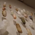 The series Credible, Small Secrets features materials including walrus stomach, reindeer and sheep rawhide and human hair to examine the trauma of abuse. The series is a part of the new exhibition Visceral: Verity on display at the Alaska State Museum. (Clarise Larson / Juneau Empire)