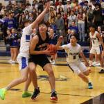 Ben Hohenstatt / Juneau Empire
JDHS senior Orion Dybdahl goes in for a layup against TMHS during a conference game early this season. The two cross-town rivals are set to play games for the Region V Tournament this week.