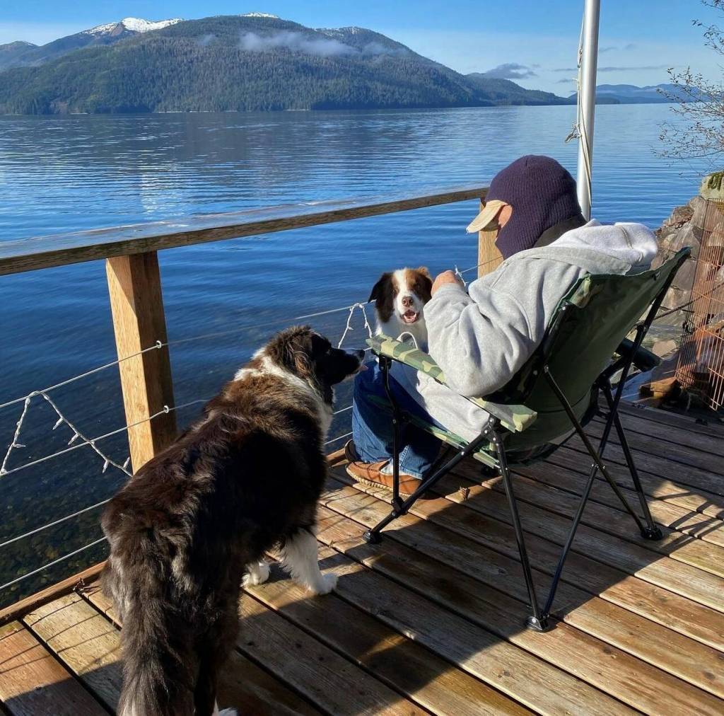 Vivian Faith Prescott / For the Capital City Weekly 
Mickey Prescott watches for whales.