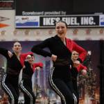 JDHS dance team members give it their all during their Hollywood themed performance during the annual Region V 2A/4A dance adjudication competition hosted at Juneau-Douglas High School:Yadaa.at Kalé Saturday afternoon. (Clarise Larson / Juneau Empire)