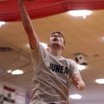 Juneaus Kaleb Tompkins rises for an uncontested layup during a Thursday night Juneau B Bracket win over Hydaburg. Tompkins finished the night with 20 points, which paced his team. (Ben Hohenstatt / Juneau Empire)