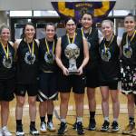 POWs Gold Medal Champions: Lillian Borromeo, Molly Sharp, Michaela Demmert, Nani Weimer, Tina Steffen, Elizabeth Isaacs, Kenai Holein and Cassie Williams. (Klas Stolpe/For the Juneau Empire)