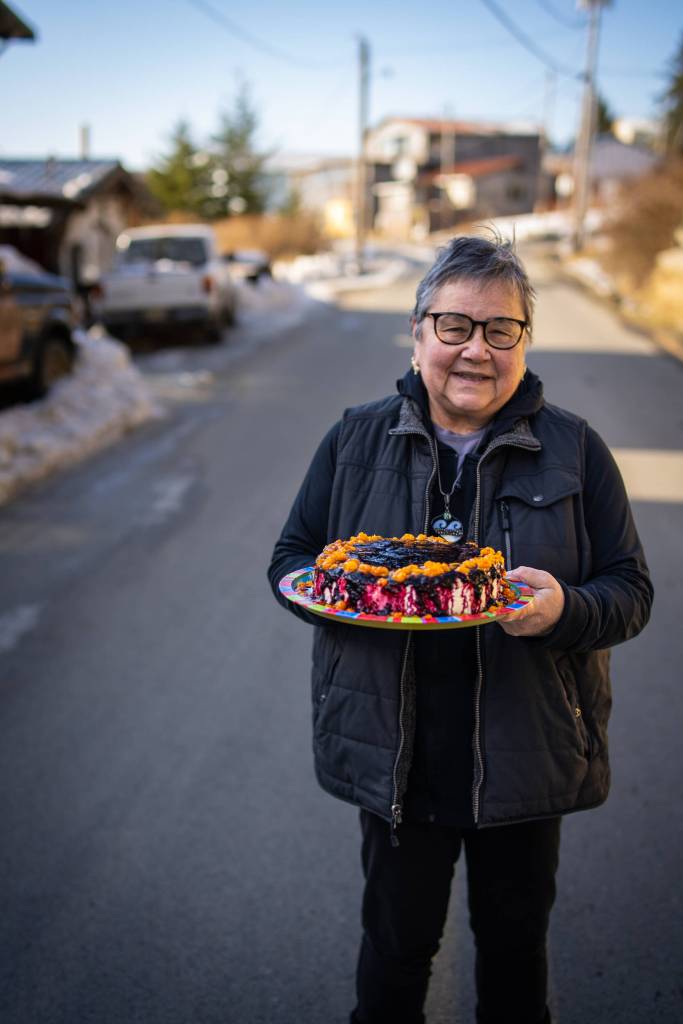 Community members of all ages brought an array of homemade foods with wild ingredients like black seaweed, smoked salmon, salmon eggs and cloudberries to enter the food competition. (Courtesy Photo / Muriel Reid )