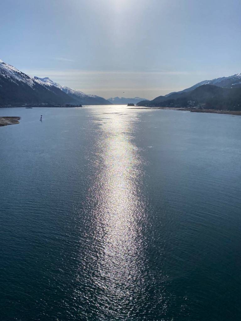 The sun casts a sparkling path down Gastineau Channel. (Courtesy Photo / Denise Carroll)