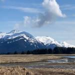 This photo shows a view of three town mountains from the Airport Dike Trail. (Courtesy Photo / Denise Carroll)