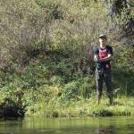 Beebuks Kookesh fishes at the start of Beaver Lake.( Courtesy Photo / Mary Catharine Martin)